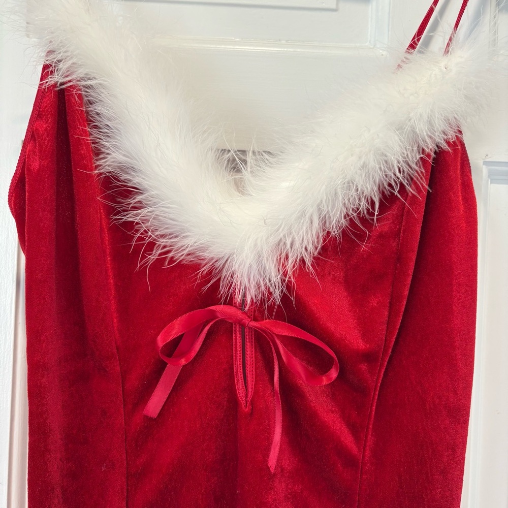 Secret Treasures Vintage Pristine Santa Baby Mrs Clause Lingerie Nighty Dress M - Picture 4 of 7